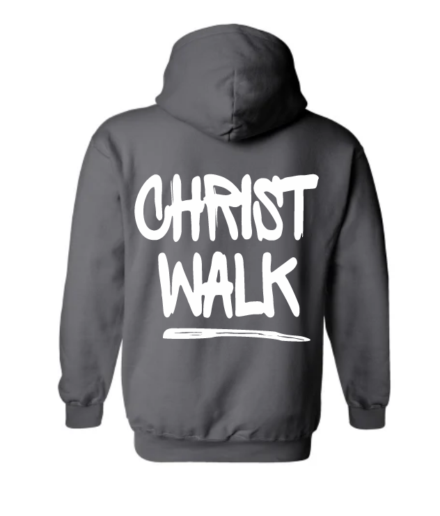 CHRIST WALK - UNISEX HOODIE - DARK GREY