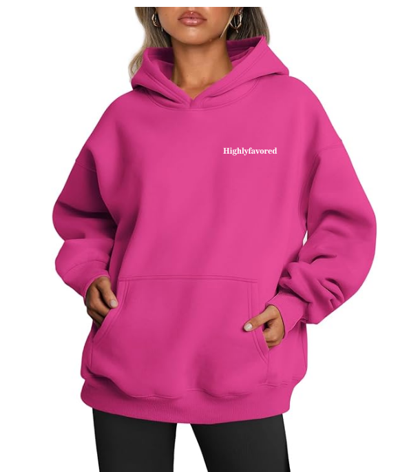 CHRIST WALK - UNISEX HOODIE - HOT PINK